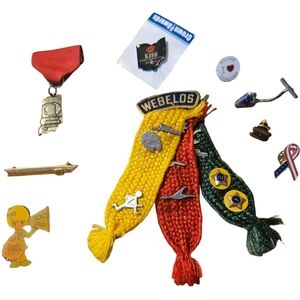 9 Piece Lot Multicolor Pin Collection